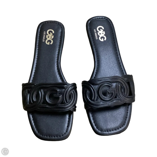 Sandals Flats By GBG In Black, Size: 8