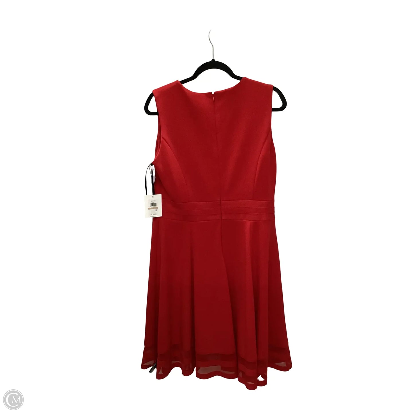 Dress Work By Calvin Klein In Red, Size: L
