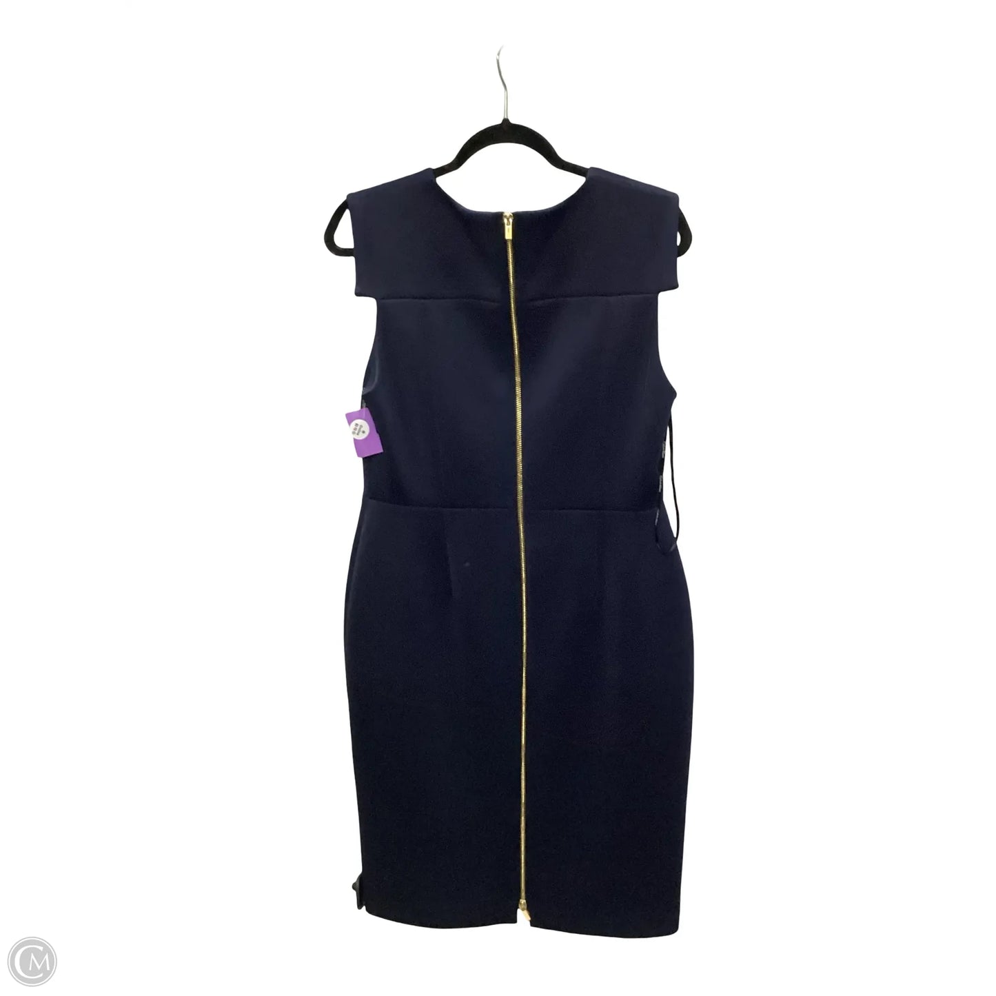 Dress Work By Calvin Klein In Navy, Size: L