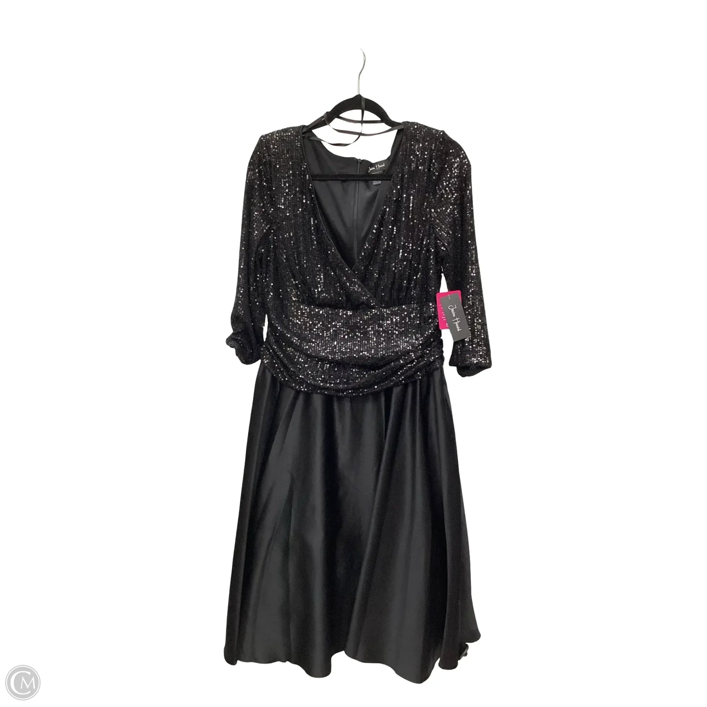 Dress Party Midi By Jessica Howard In Black, Size: Xxl
