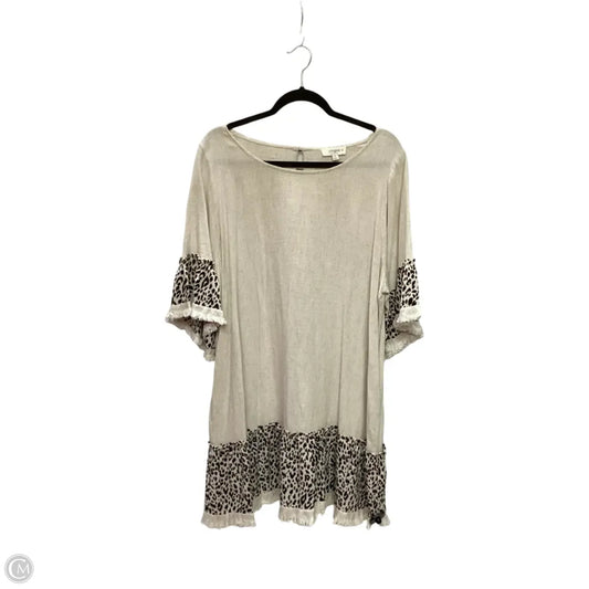 Dress Casual Short By Umgee In Animal Print, Size: Xl