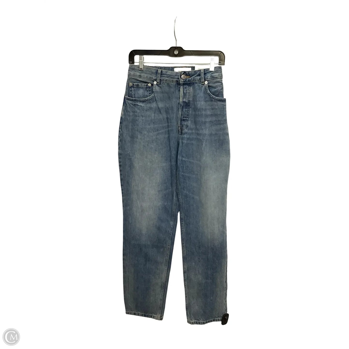 Designer Jeans Straight By Everlane In Blue Denim, Size: 10