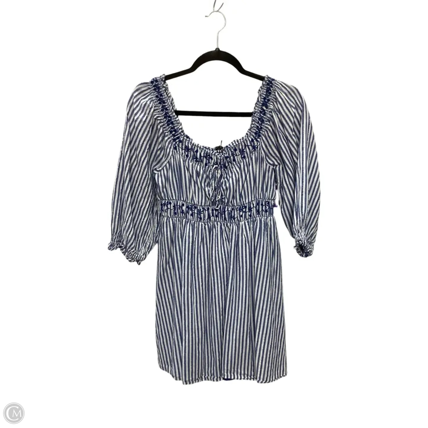 Dress Casual Short By American Eagle In Blue & White, Size: M