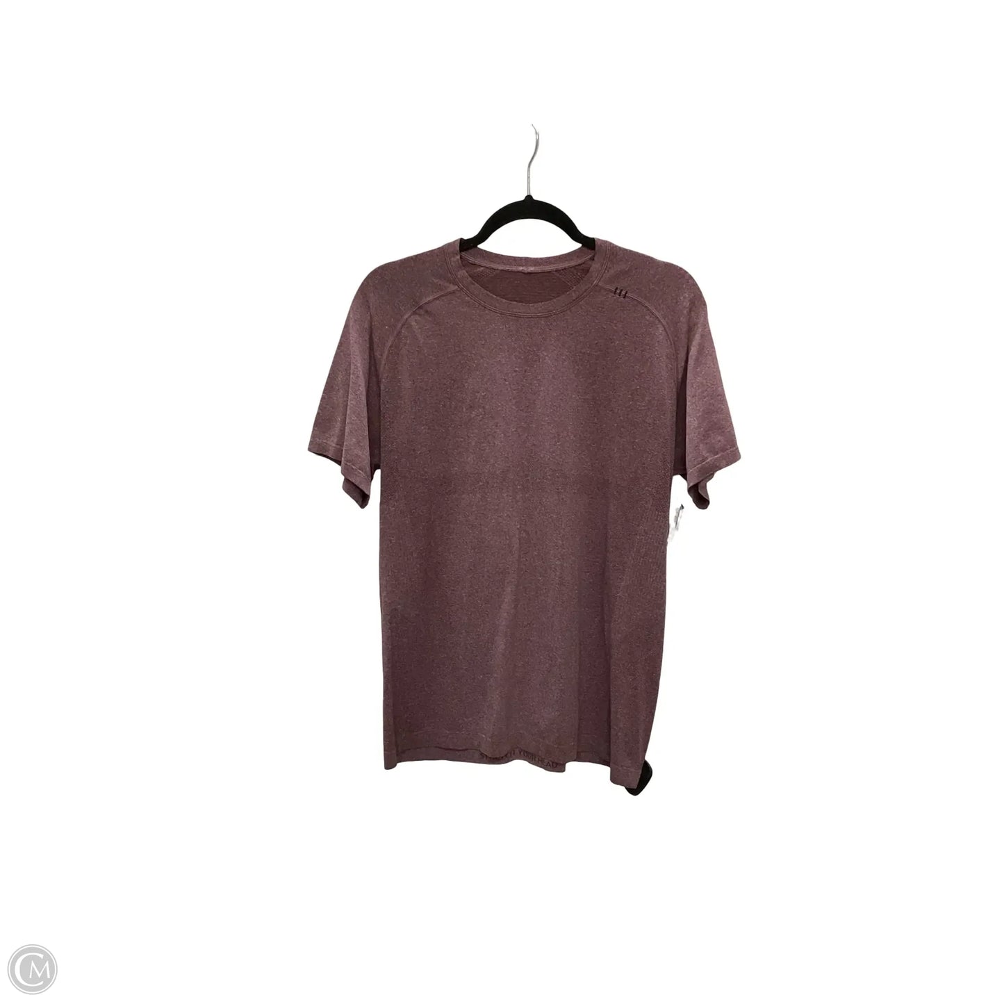 Athletic Top Short Sleeve By Lululemon In Purple, Size: M