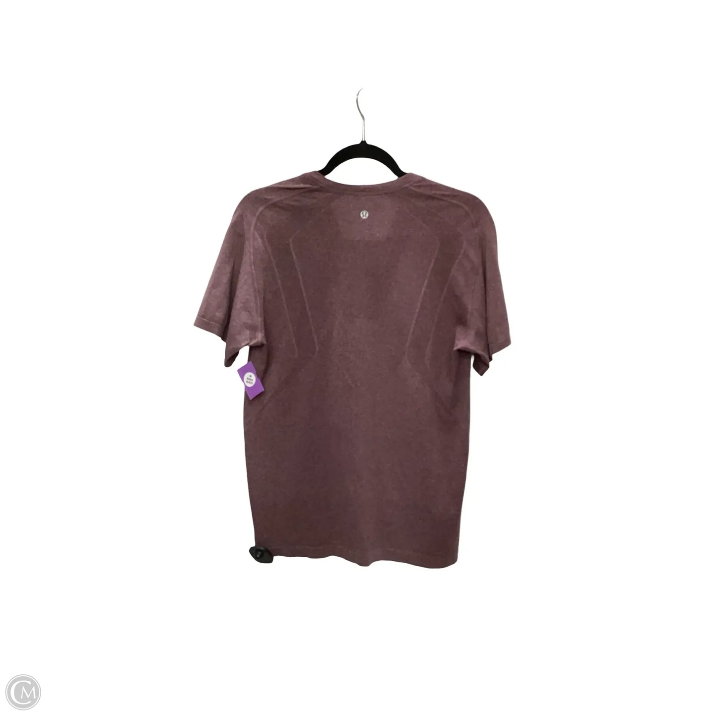 Athletic Top Short Sleeve By Lululemon In Purple, Size: M