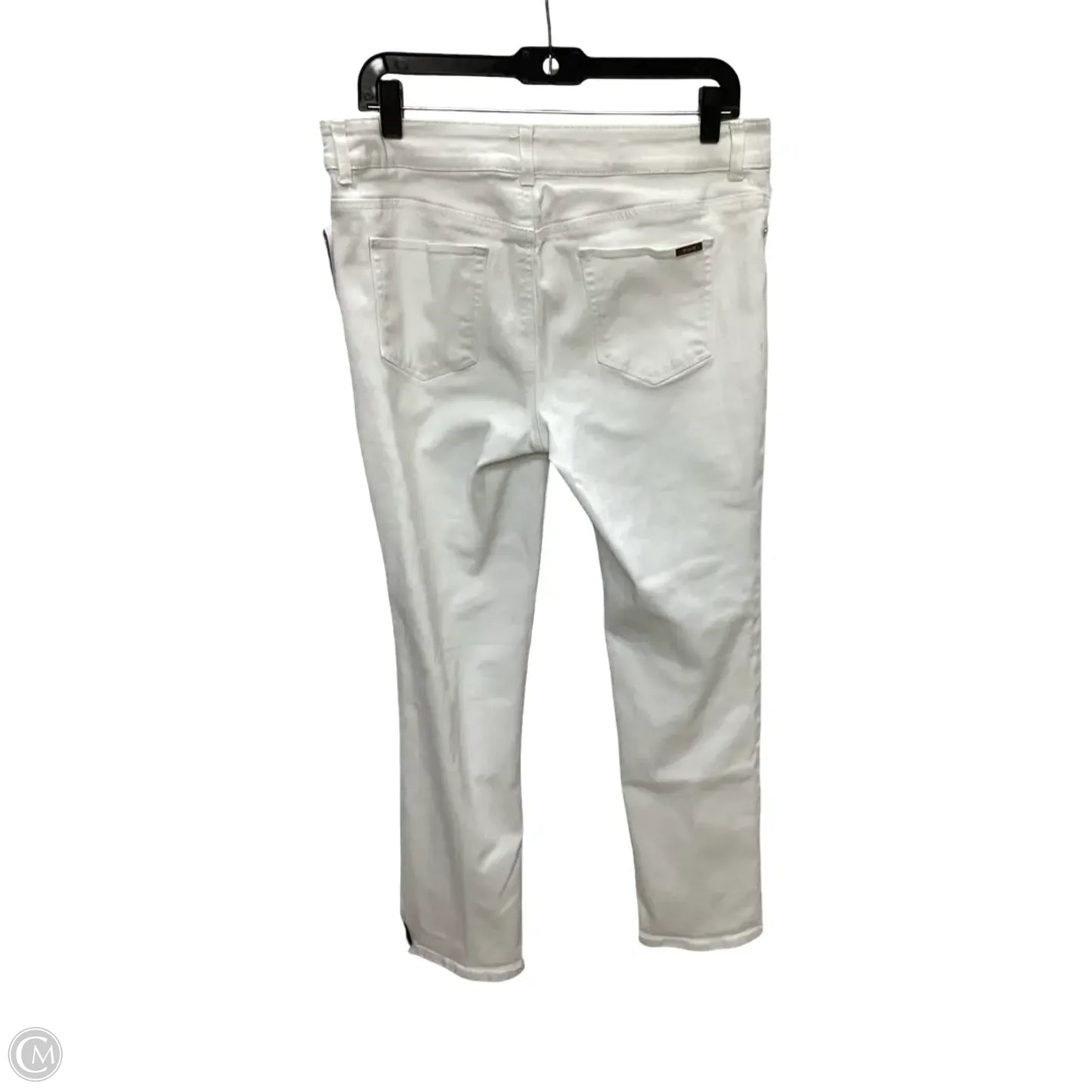Jeans Skinny By Chicos In White Denim, Size: M