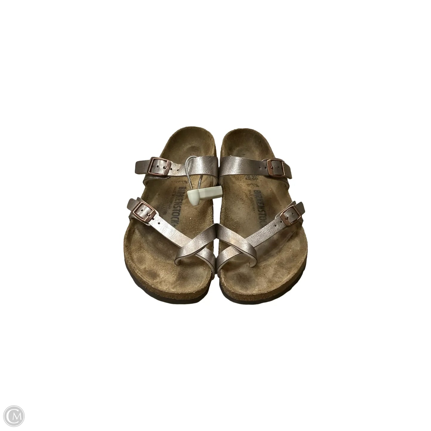 Sandals Flats By Birkenstock In Bronze, Size: 7.5