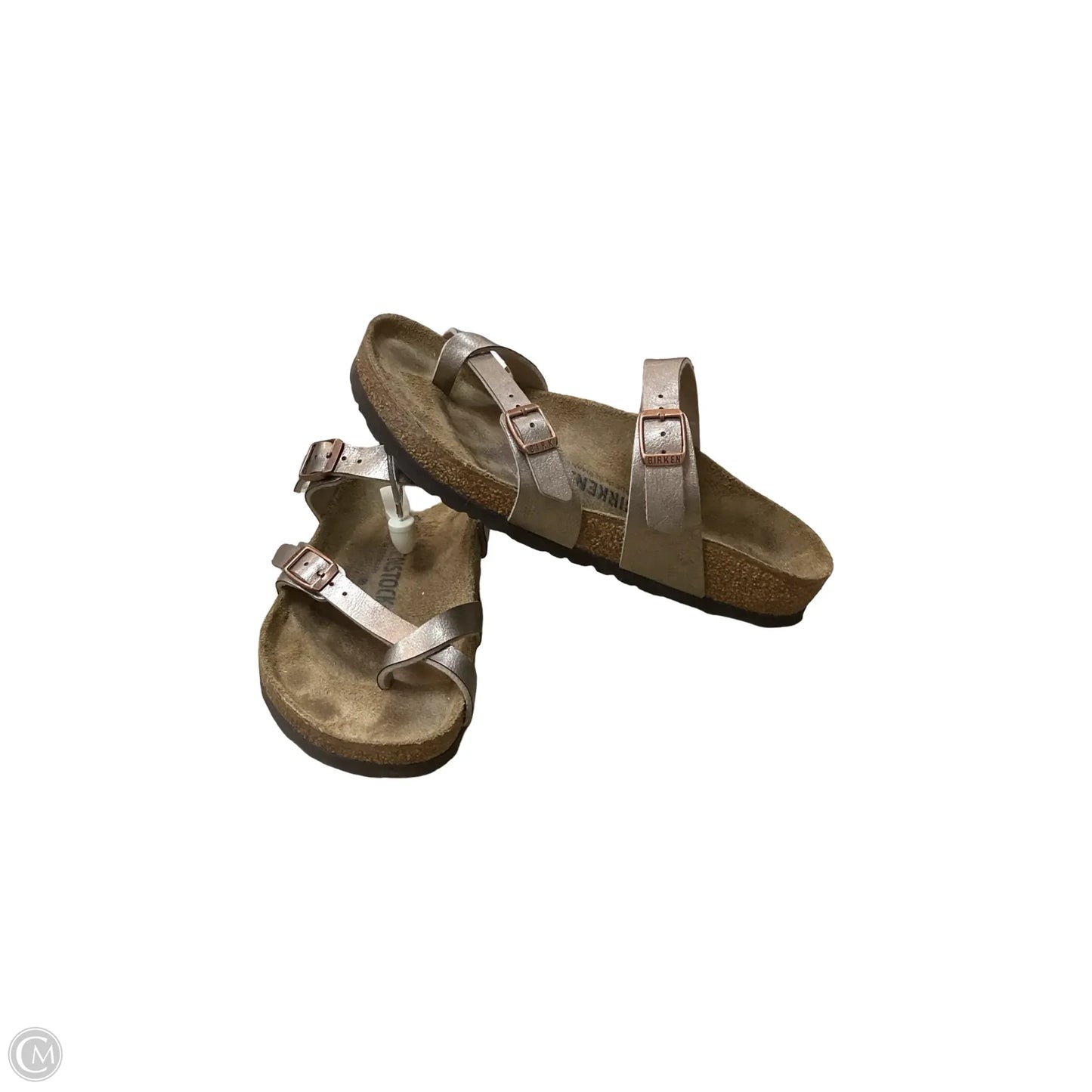 Sandals Flats By Birkenstock In Bronze, Size: 7.5