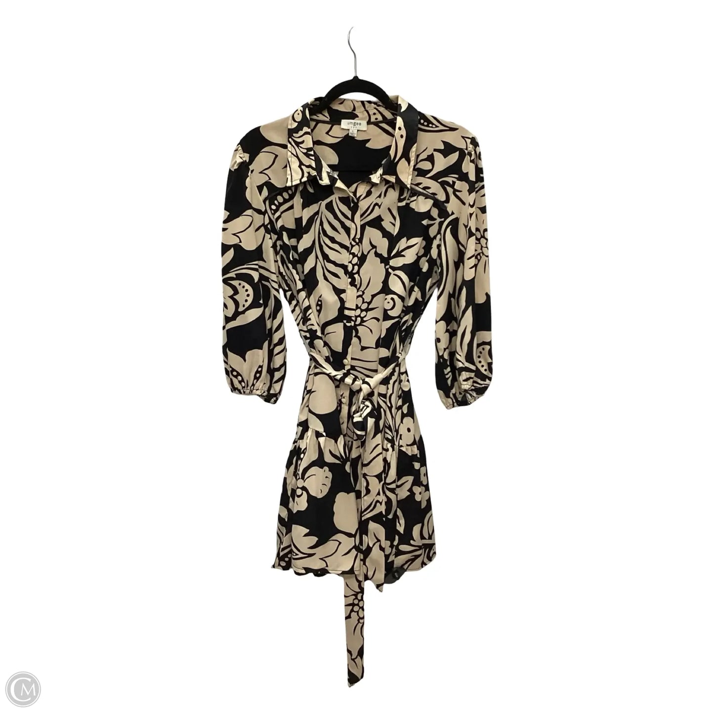 Dress Casual Short By Umgee In Black & Cream, Size: L