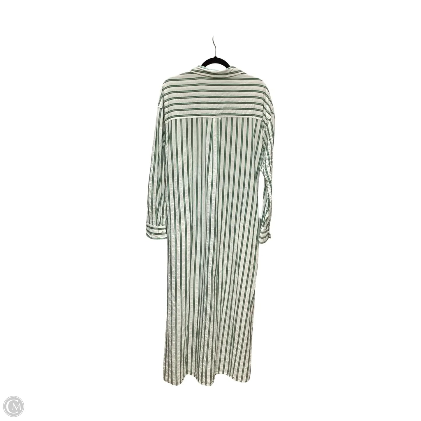 Dress Casual Maxi By Universal Thread In Green & White, Size: L