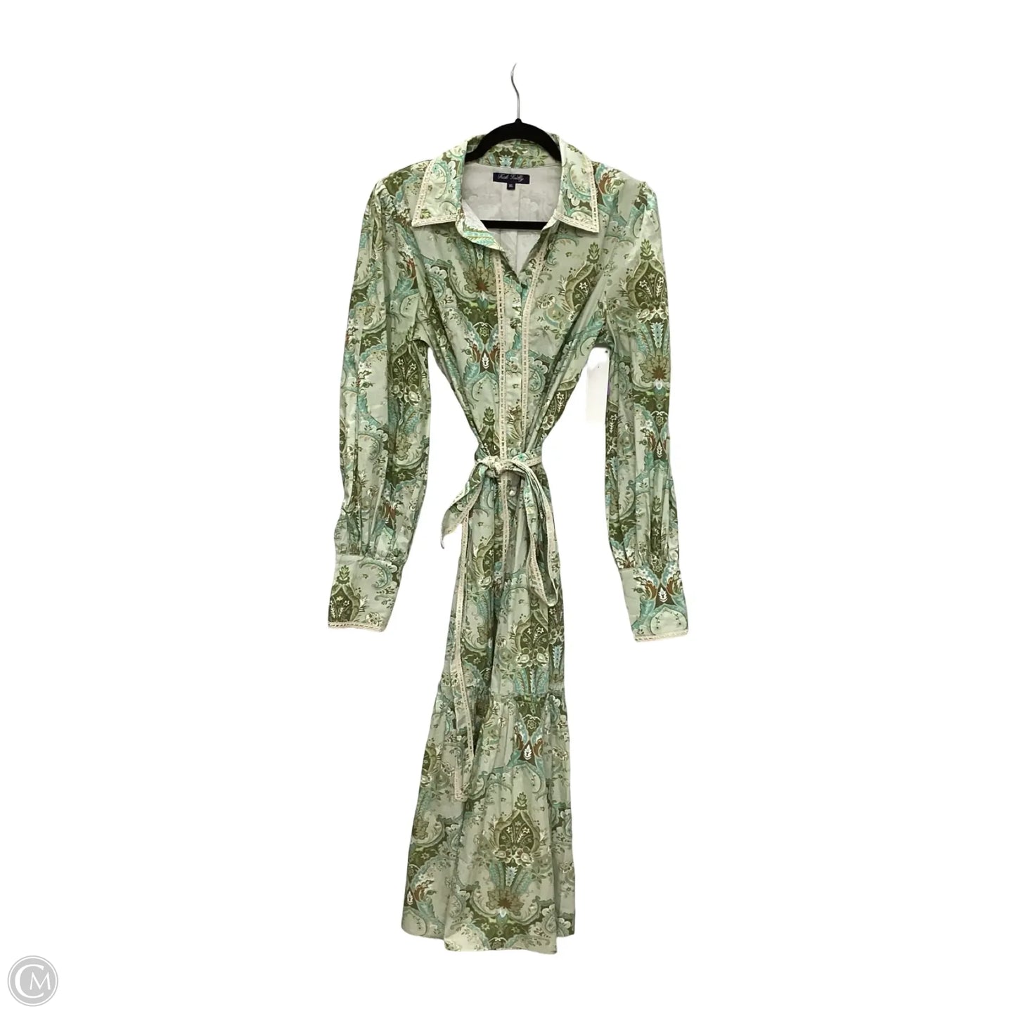 Designer Dress Casual Maxi By Trish Scully In Green, Size: Xl