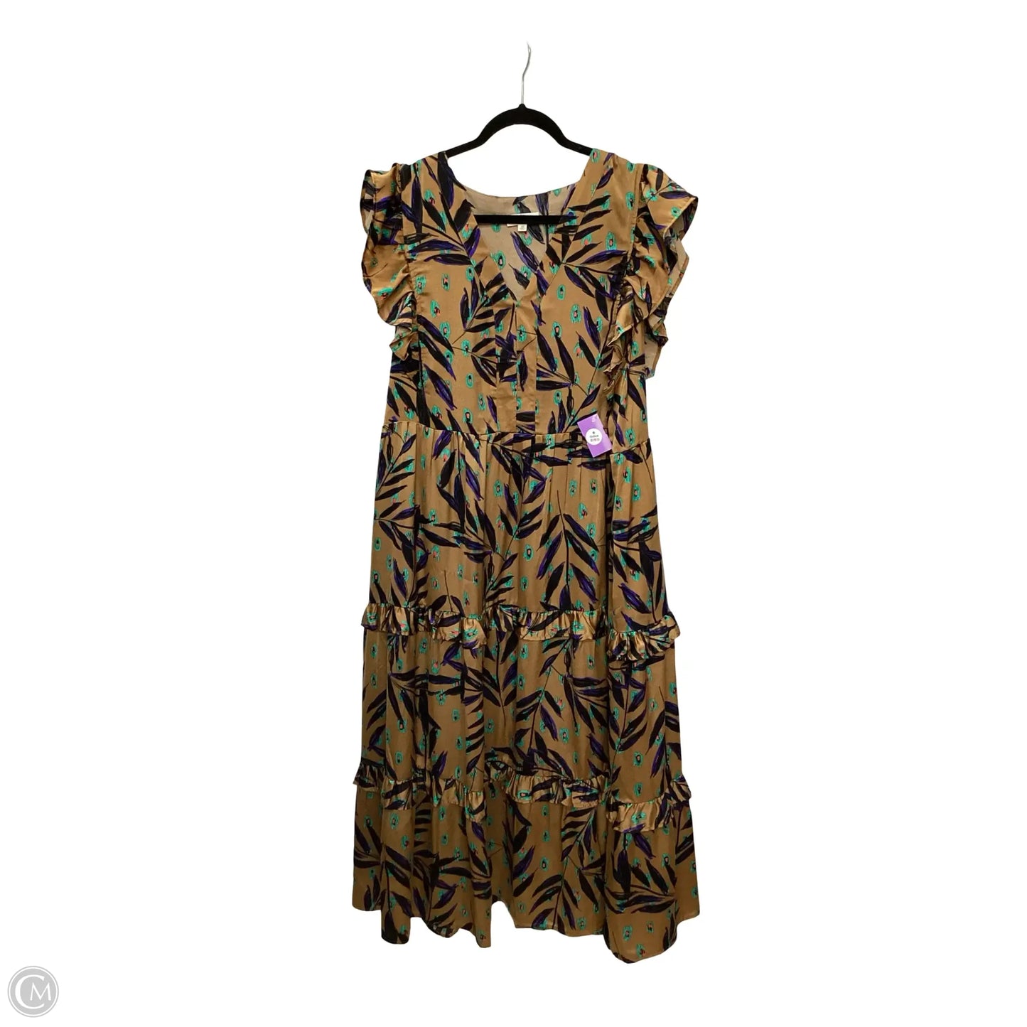 Dress Casual Maxi By Entro In Brown, Size: 2x