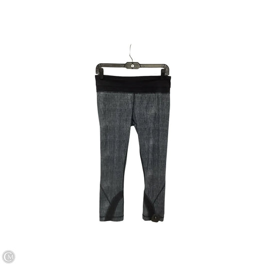 Athletic Capris By Lululemon In Grey, Size: 6