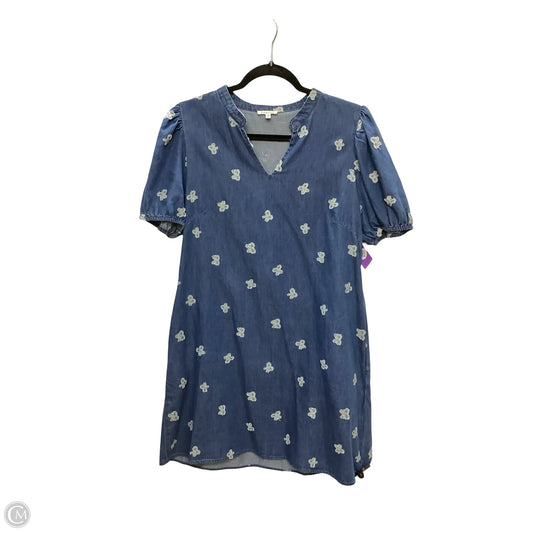 Dress Casual Short By Jodifl In Blue Denim, Size: M