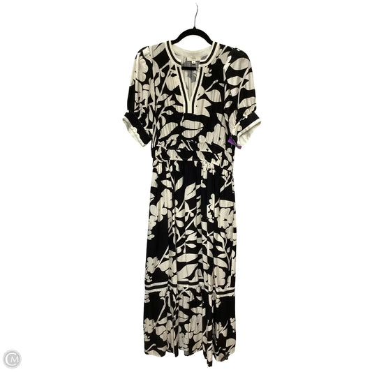 Dress Casual Maxi By Entro In Black & Cream, Size: M