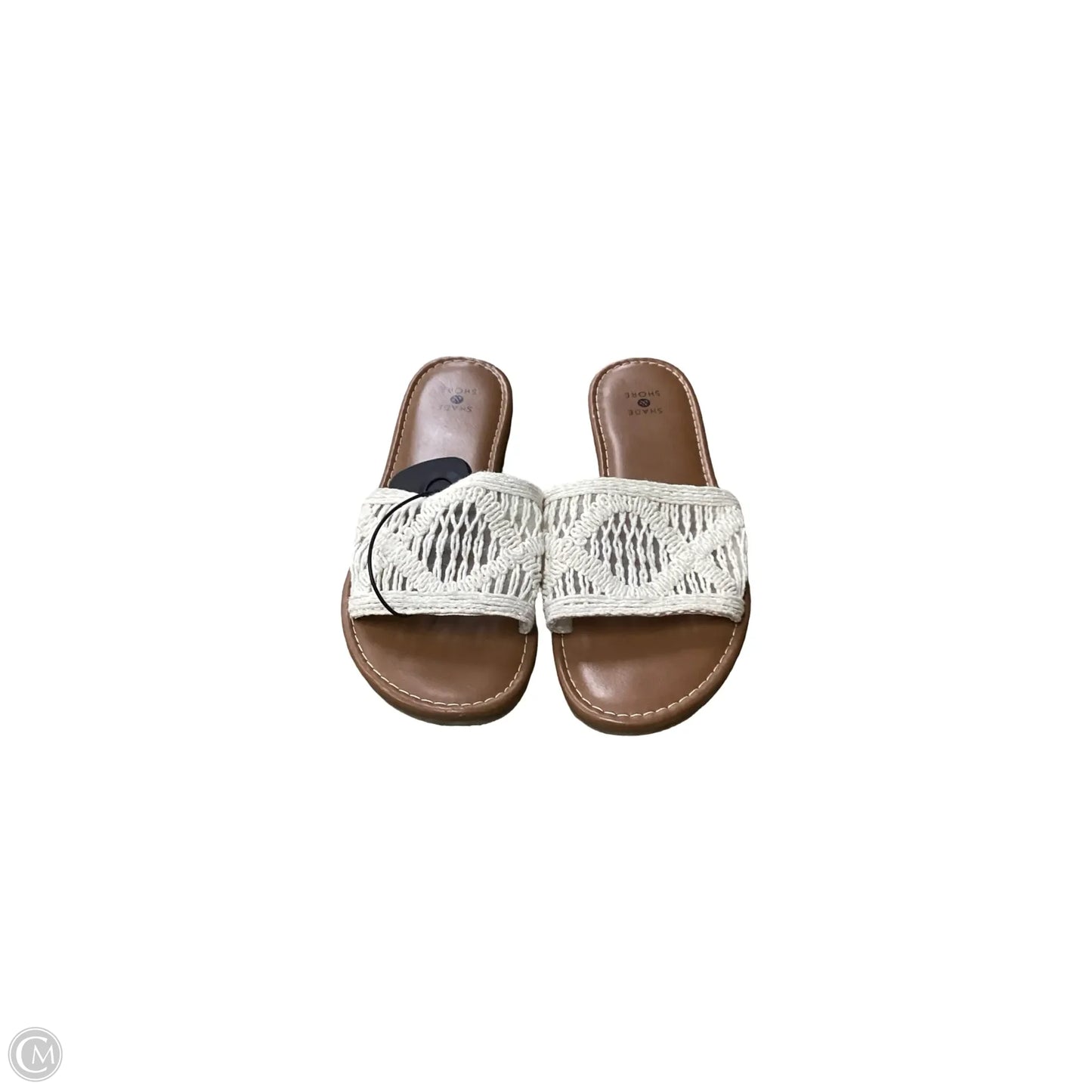 Sandals Flats By Shade & Shore In Cream, Size: 8