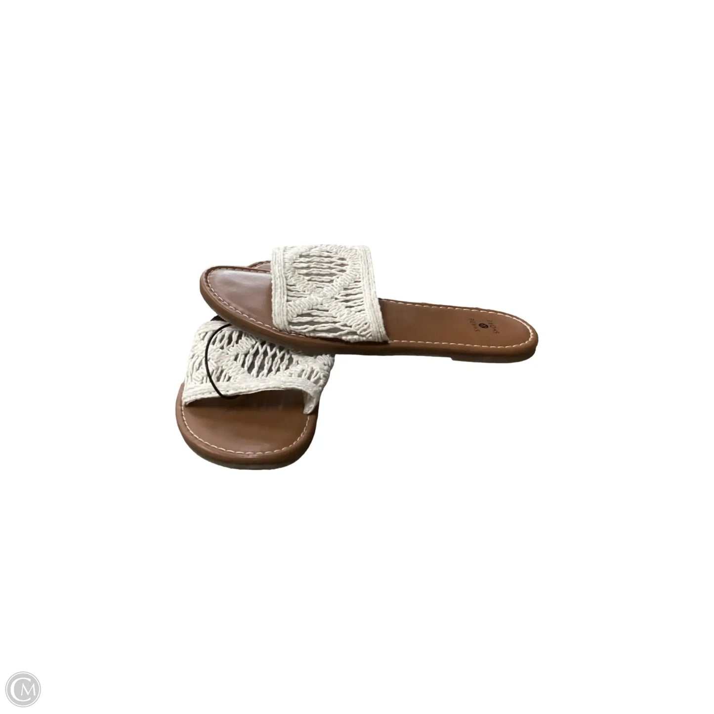 Sandals Flats By Shade & Shore In Cream, Size: 8