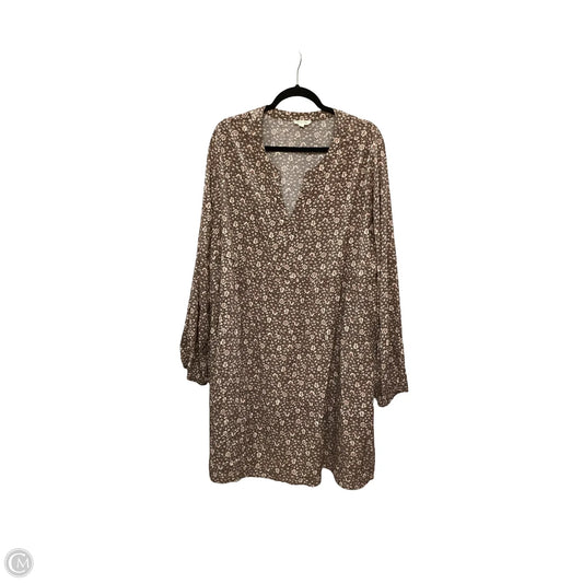 Dress Casual Short By Cotton Bleu In Brown, Size: 3x
