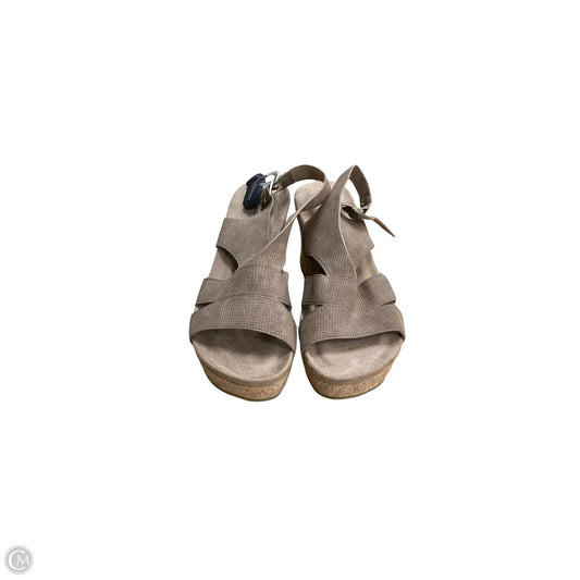 Sandals Heels Wedge By Pierre Dumas In Brown, Size: 10