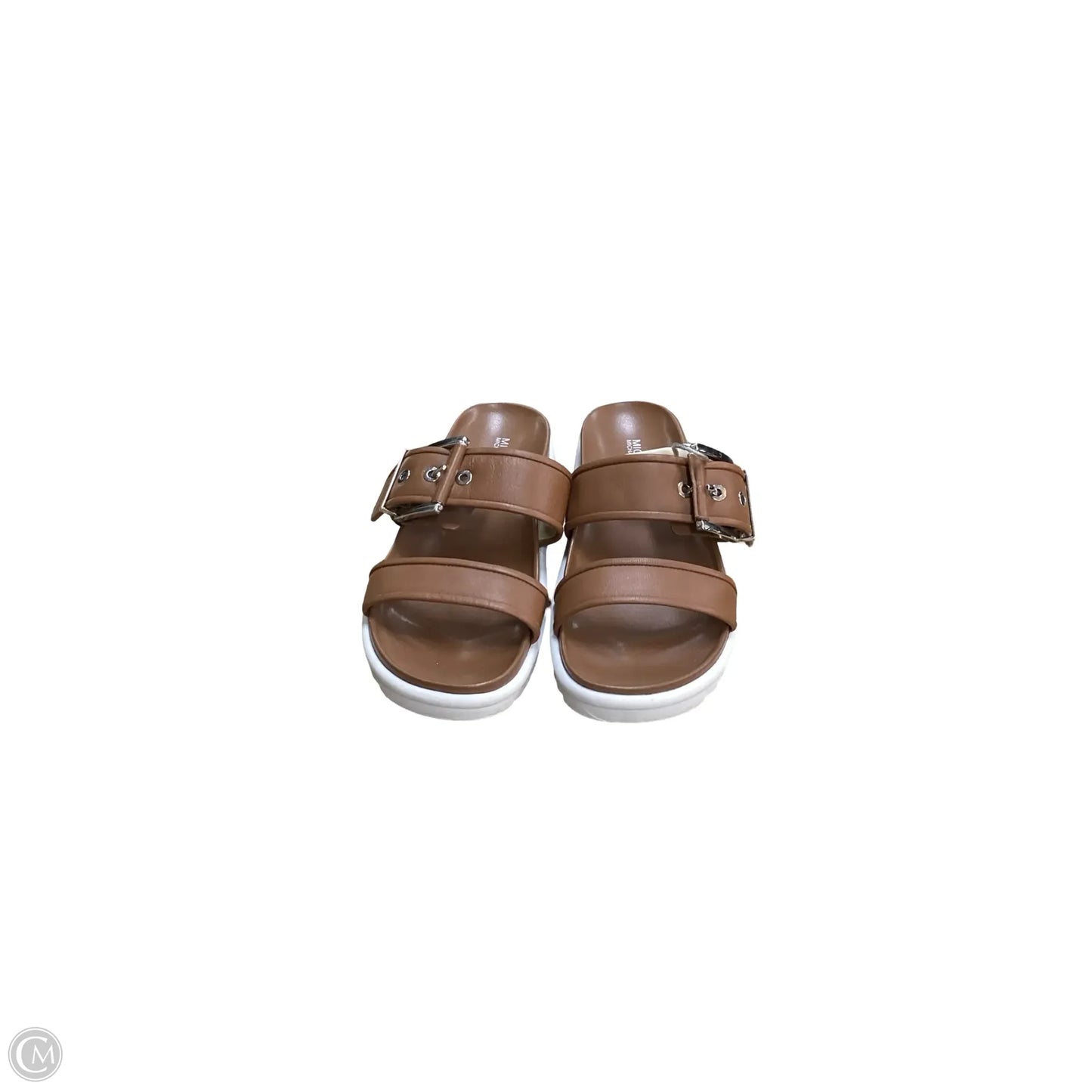 Sandals Flats By Michael By Michael Kors In Brown, Size: 7.5