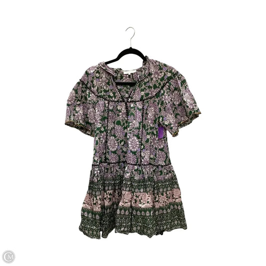 Dress Casual Short By Olivaceous In Green & Purple, Size: S