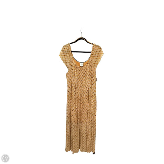 Dress Casual Maxi By Knox Rose In Yellow, Size: Xxl