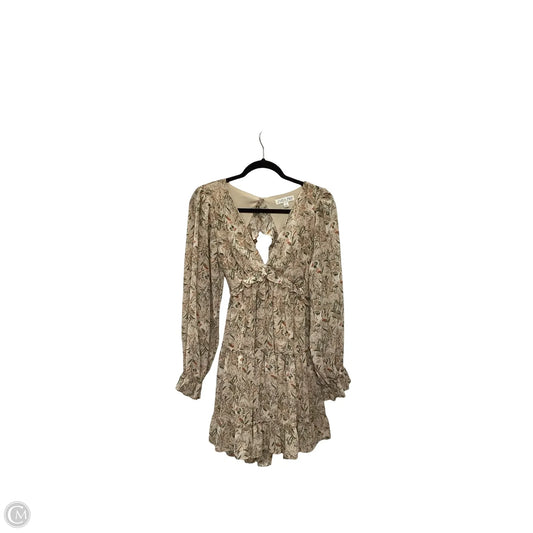 Dress Casual Short By She + Sky In Tan, Size: S