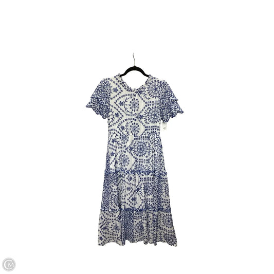 Dress Casual Maxi By Hayden La In Blue & White, Size: M