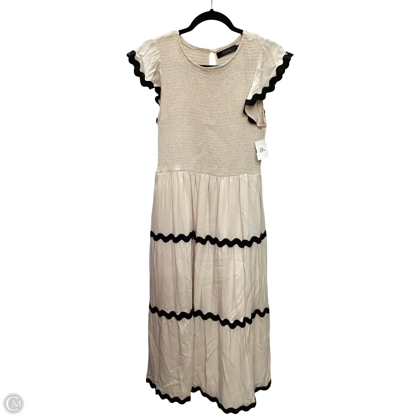 Dress Casual Maxi By Zesica In Cream, Size: M