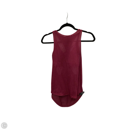 Athletic Tank Top By Lululemon In Red, Size: 4