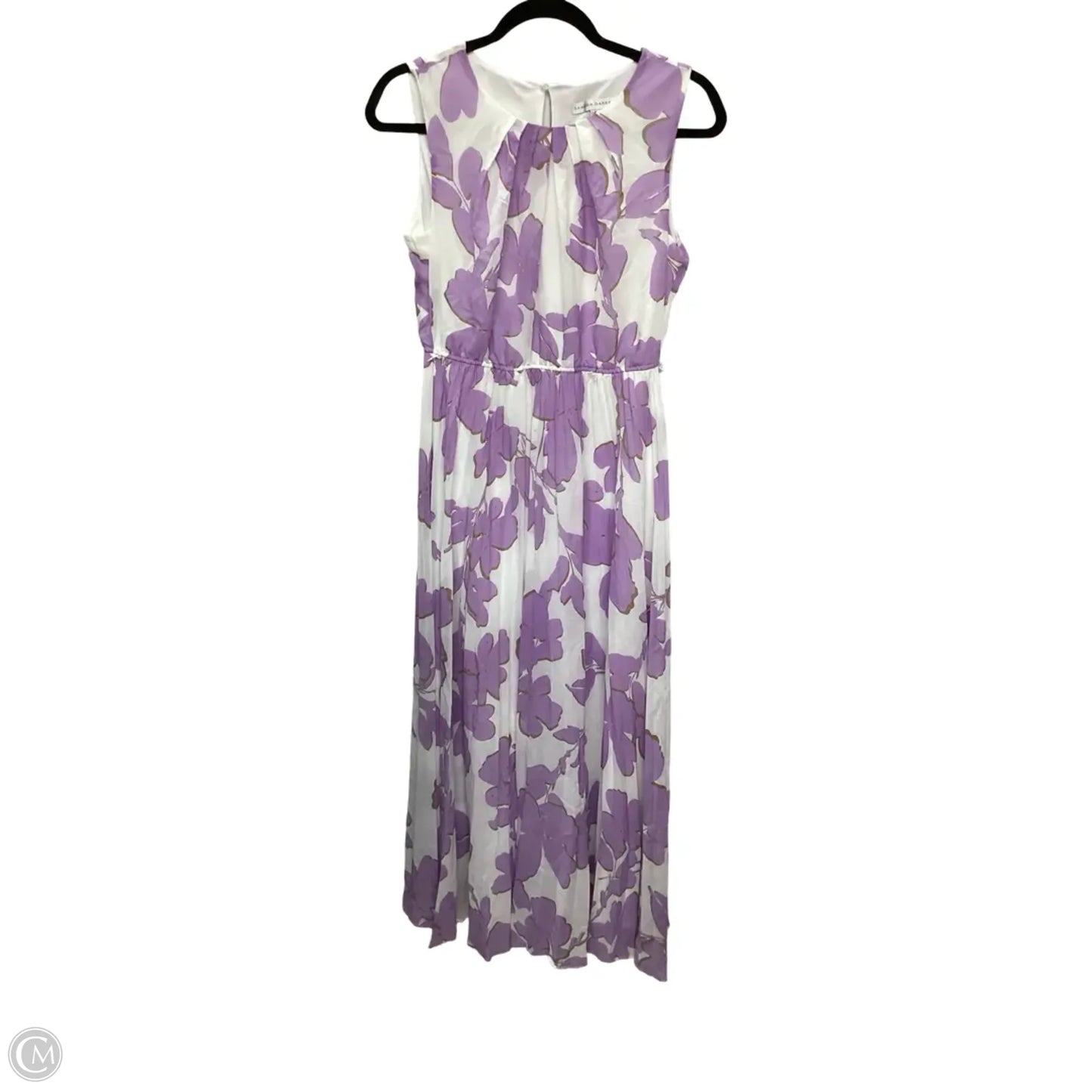 Dress Casual Maxi By Sandra Darren In Purple & White, Size: 6