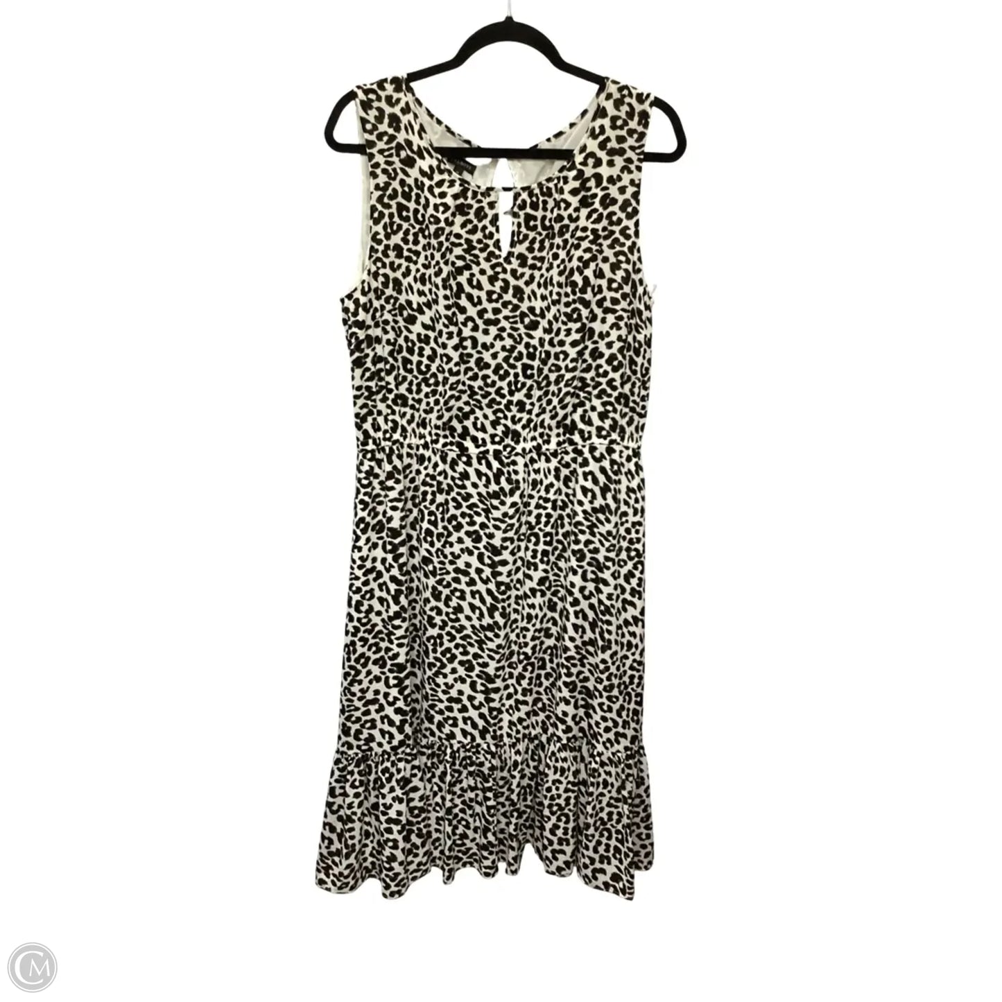 Dress Casual Midi By Talbots In Animal Print, Size: 14