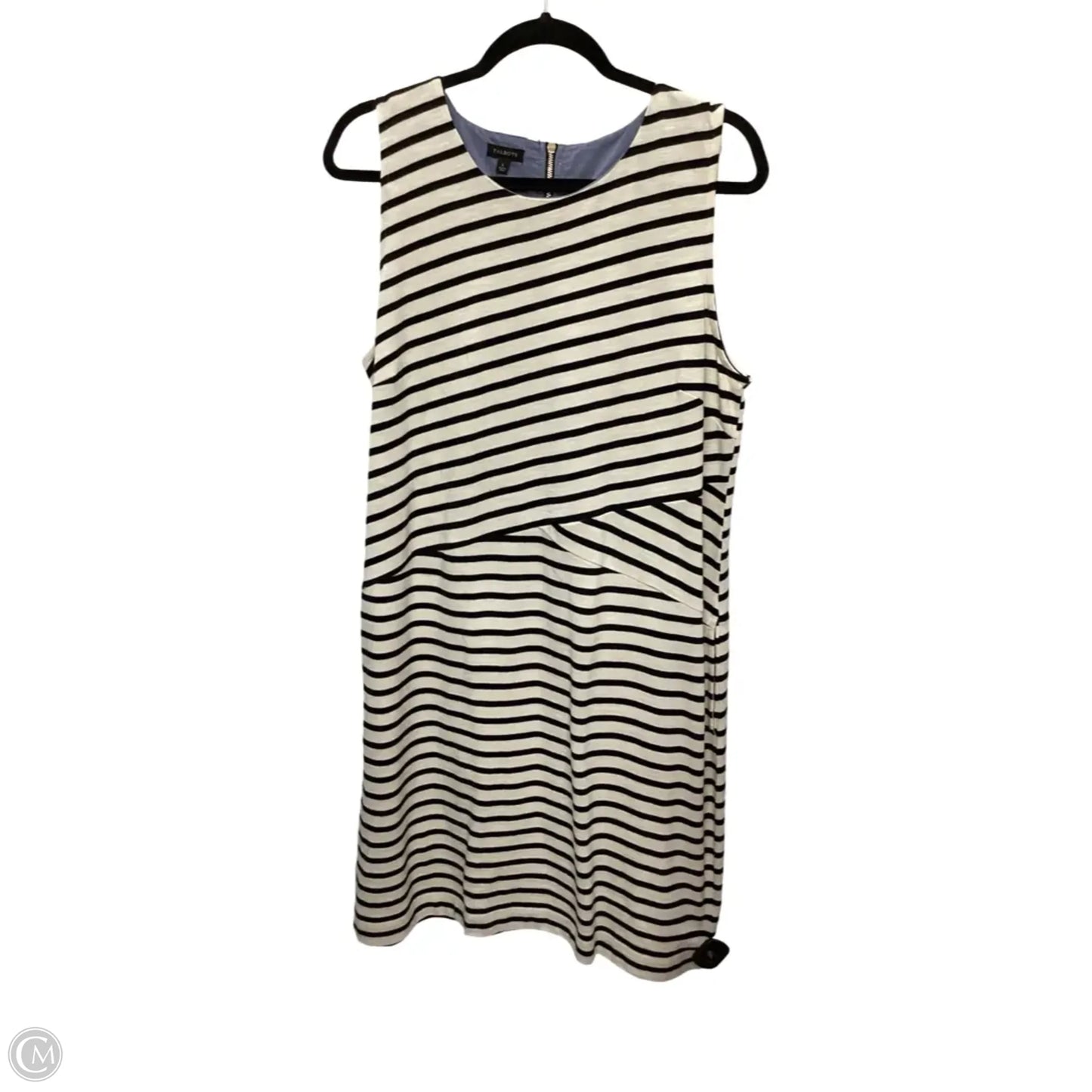 Dress Casual Short By Talbots In Black & Cream, Size: L