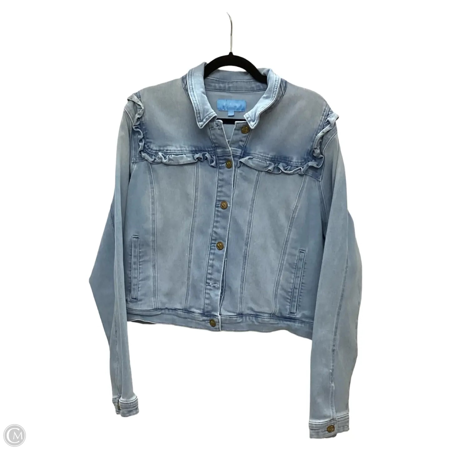 Jacket Denim By Draper James In Blue Denim, Size: Xxl