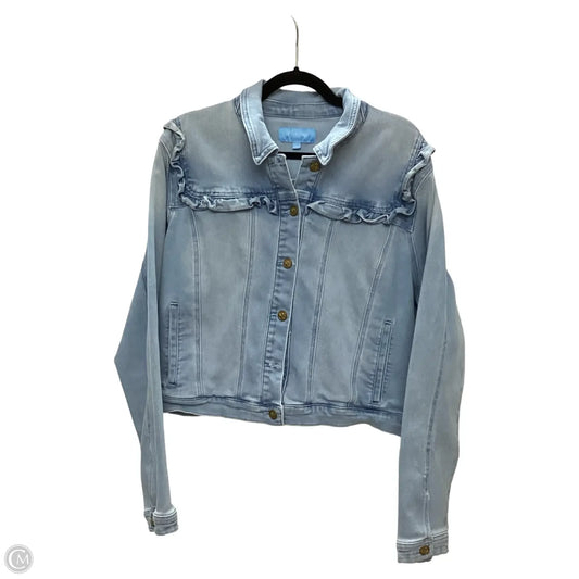 Jacket Denim By Draper James In Blue Denim, Size: Xxl