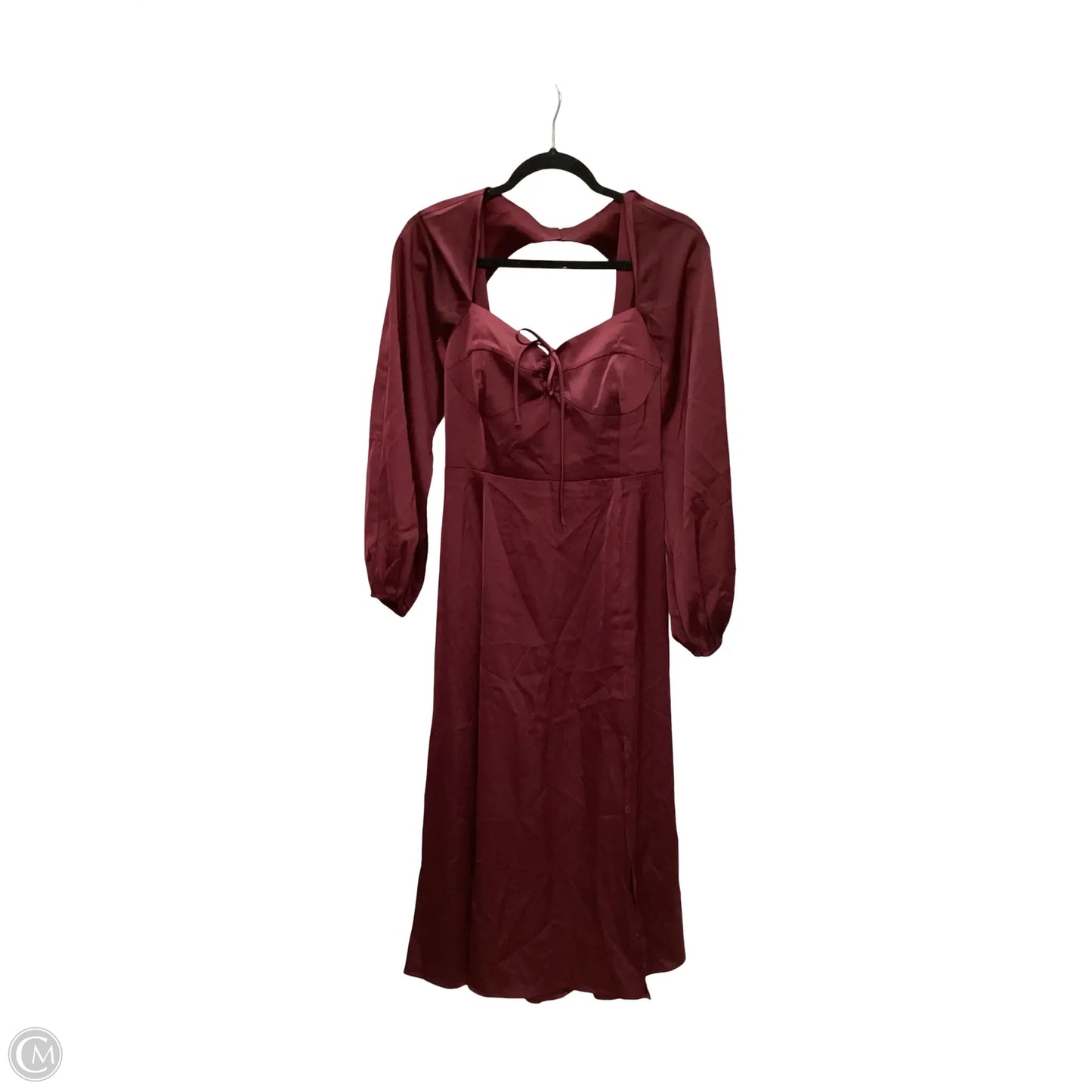 Designer Dress Party Midi By Wayf In Red, Size: M