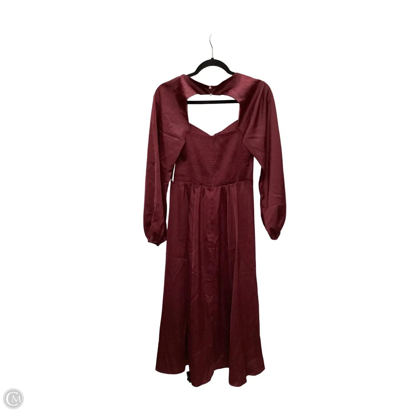 Designer Dress Party Midi By Wayf In Red, Size: M