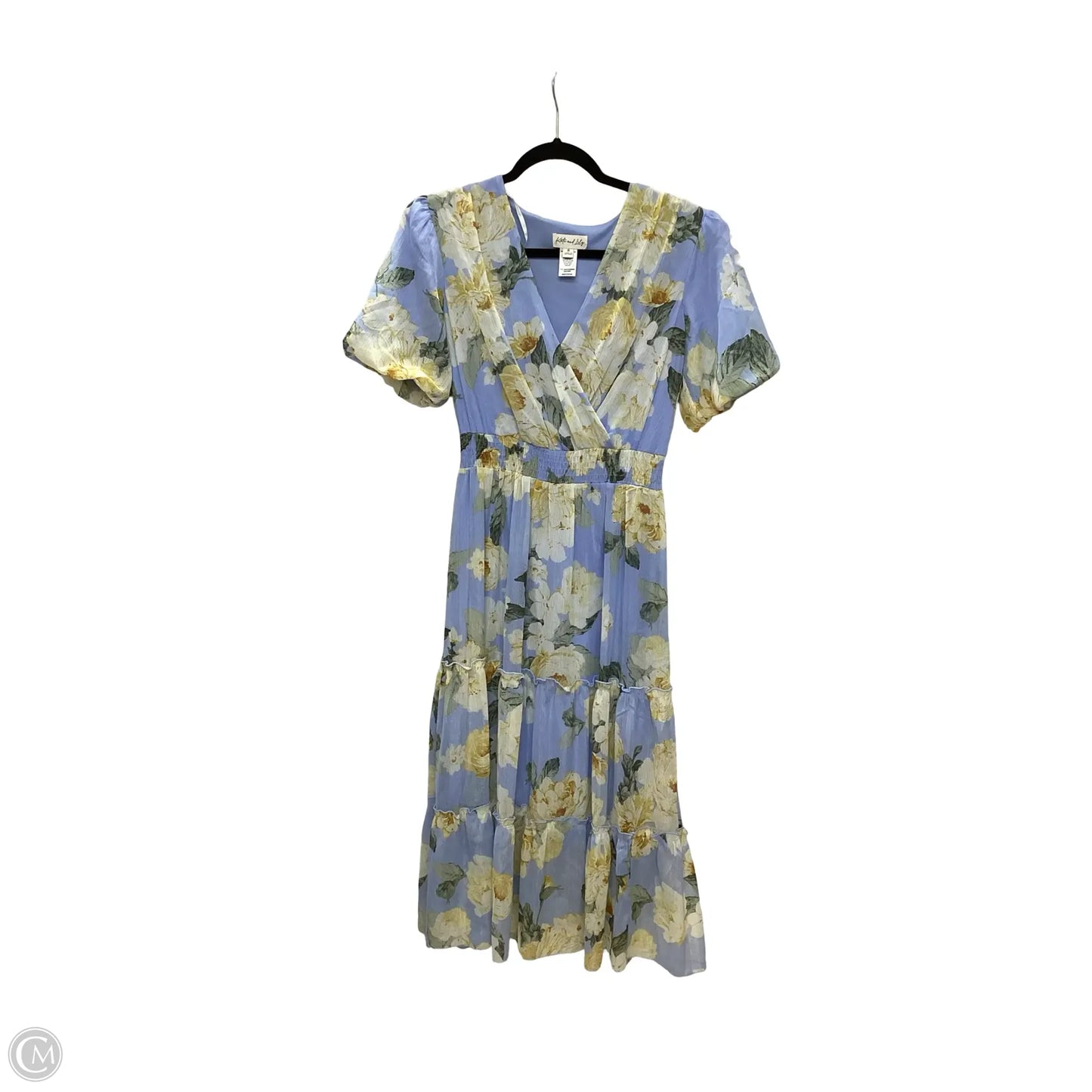 Dress Casual Maxi By Kate And Lily In Blue & Yellow, Size: 8
