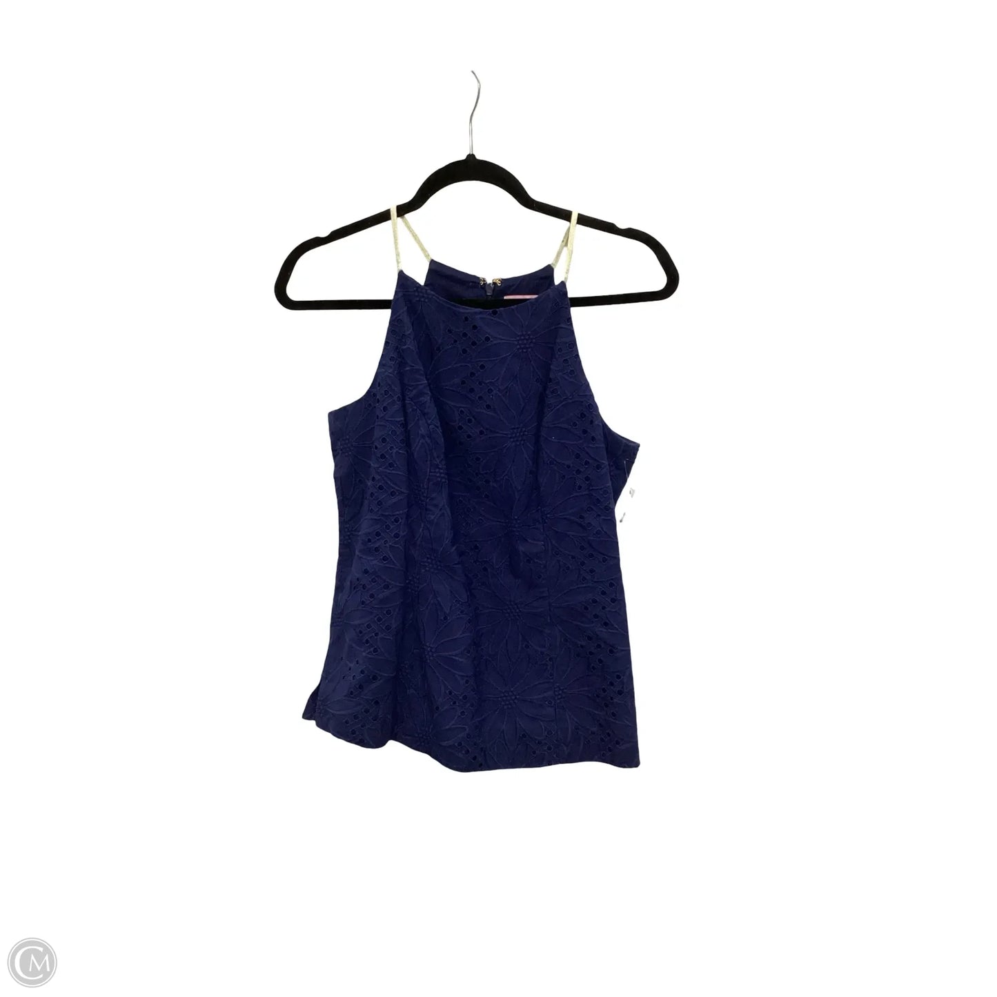 Top Sleeveless Designer By Lilly Pulitzer In Navy, Size: 4