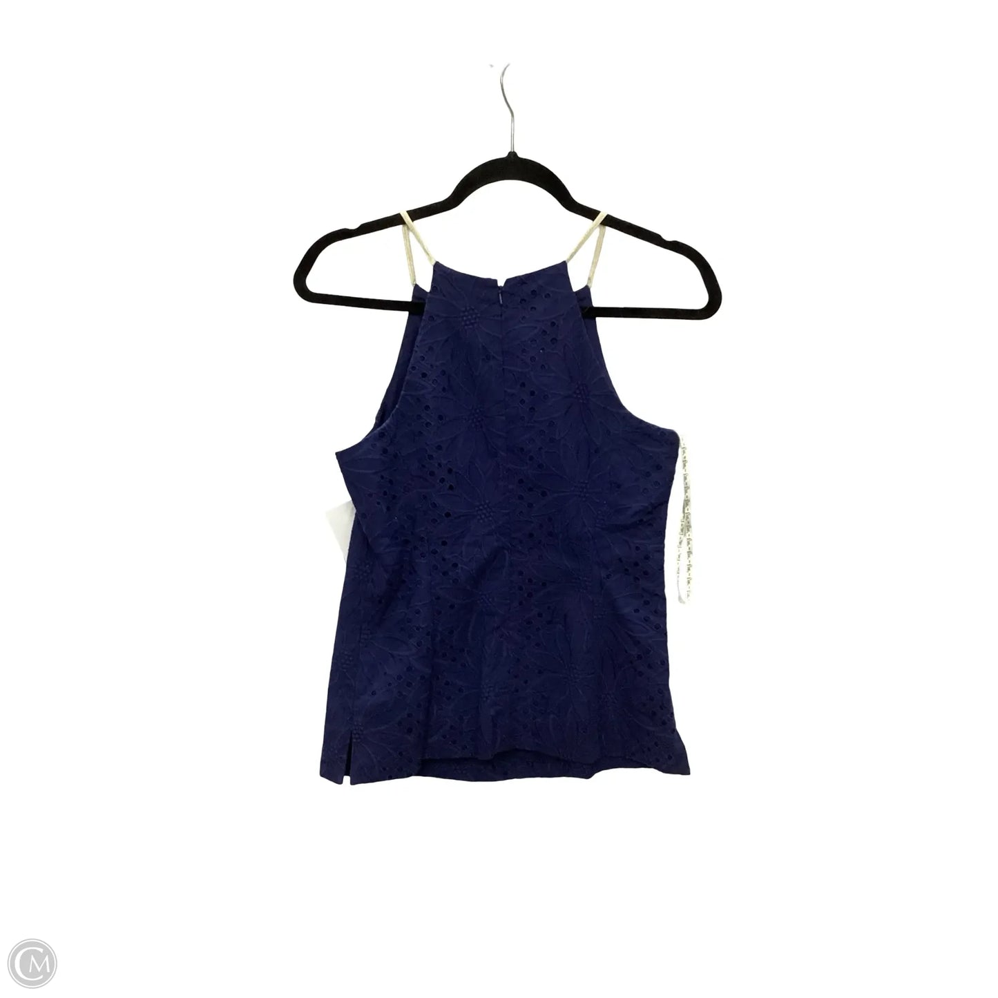 Top Sleeveless Designer By Lilly Pulitzer In Navy, Size: 4
