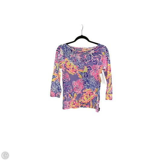 Top Long Sleeve Designer By Lilly Pulitzer In Multi-colored, Size: S