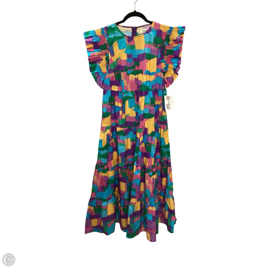 Dress Casual Maxi By Peach Love Cream California In Multi-colored, Size: M