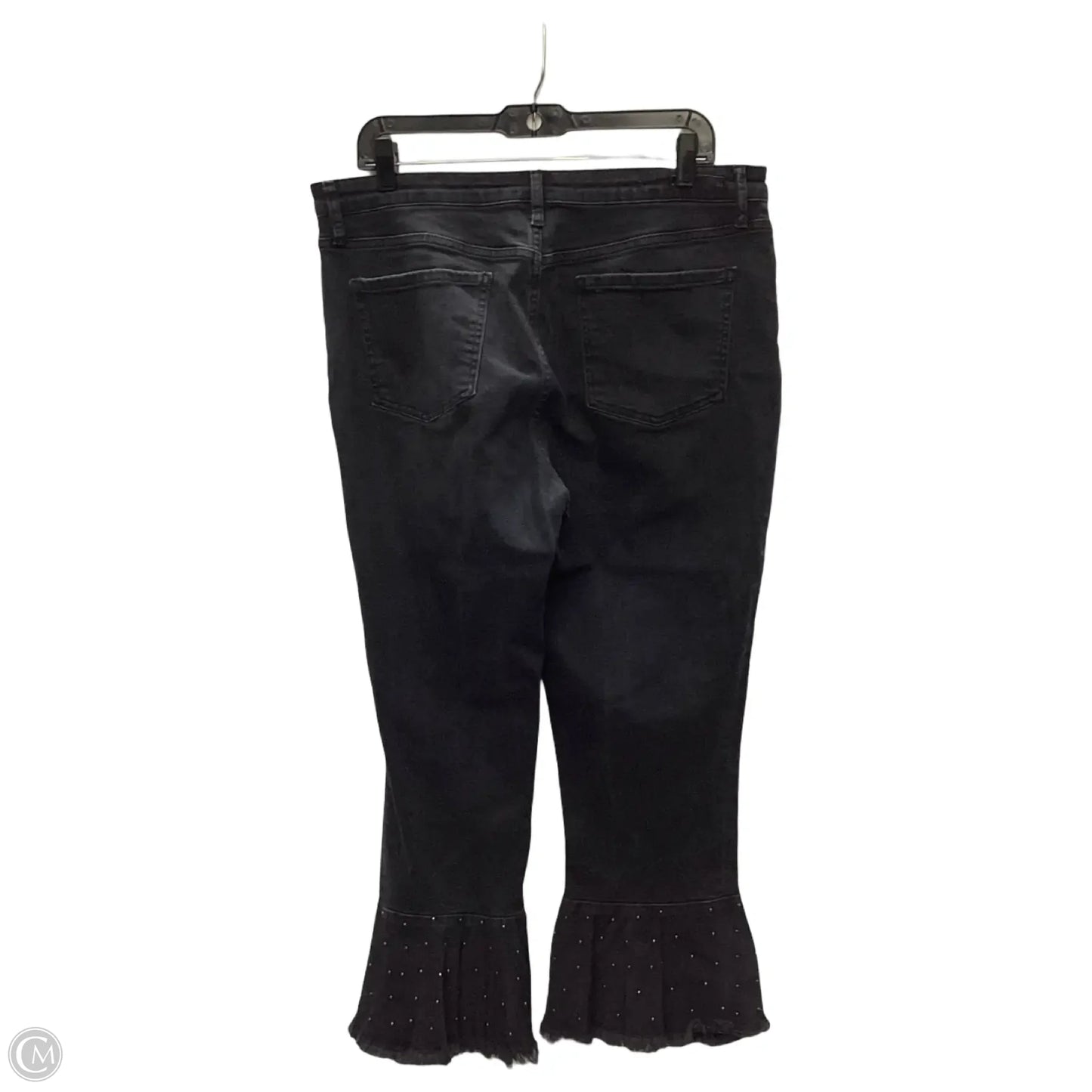 Jeans Flared By Pilcro In Black, Size: 14