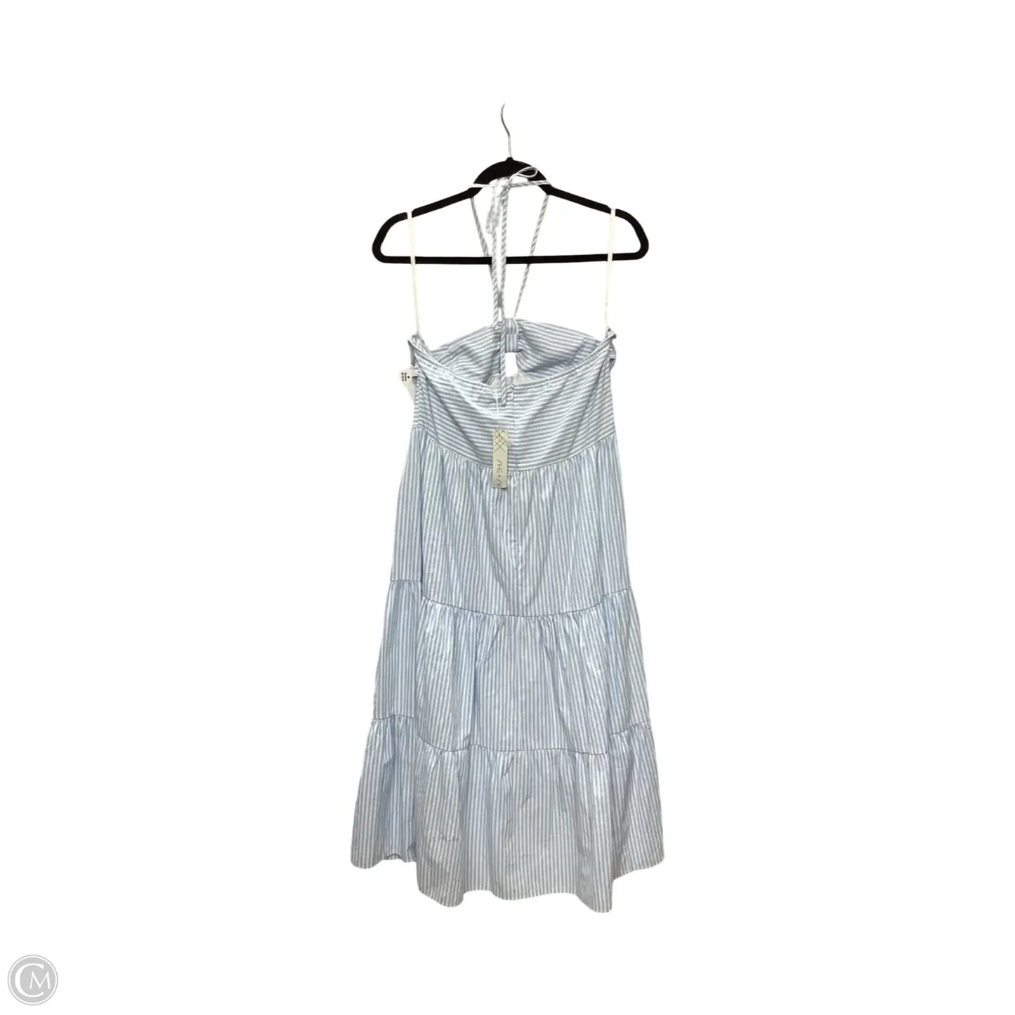 Dress Casual Midi By She + Sky In Blue & White, Size: L