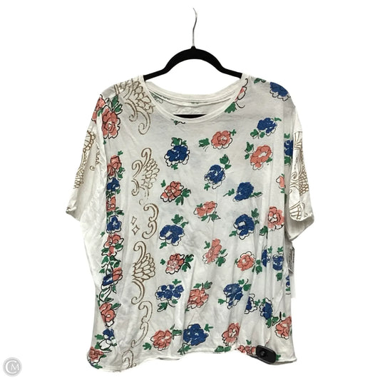 Blouse Short Sleeve By We The Free In Multi-colored, Size: M