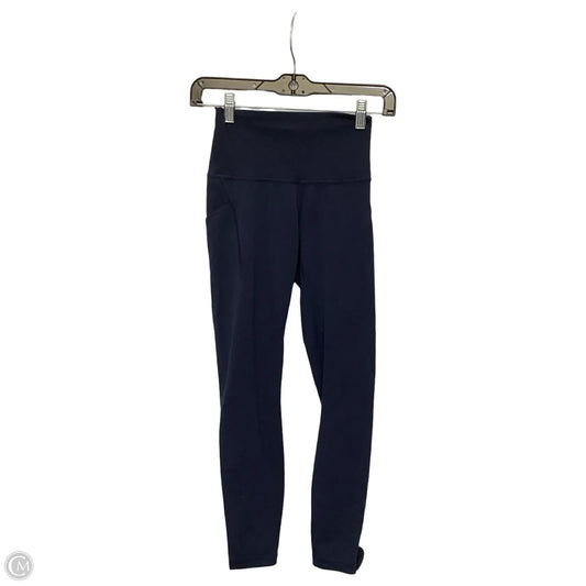 Athletic Leggings By Lululemon In Navy, Size: 4