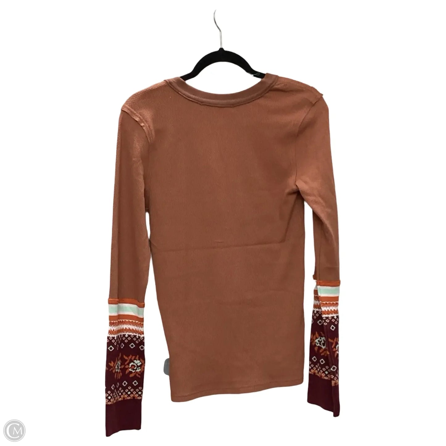 Blouse Long Sleeve By We The Free In Orange, Size: L
