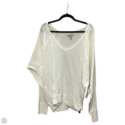 Blouse Long Sleeve By Free People In White, Size: L