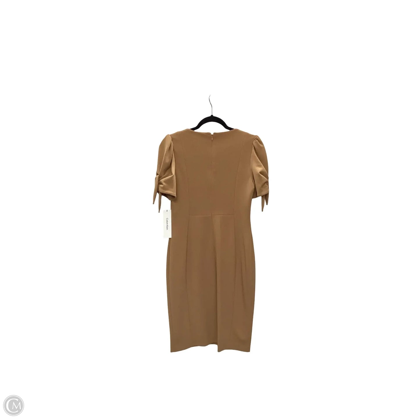 Dress Work By Calvin Klein In Tan, Size: 6