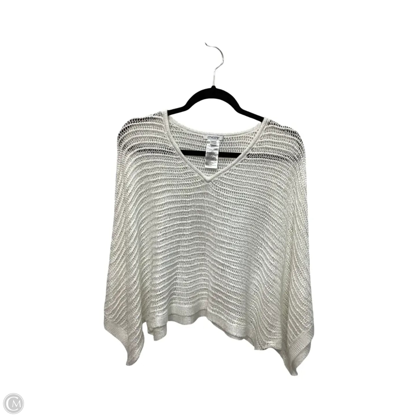 Blouse Short Sleeve By Chicos In White, Size: S